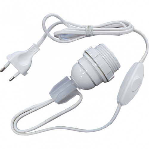 Adaptateur bouteille E27 TIBELEC, plastique, blanc 60 W - TIBELEC