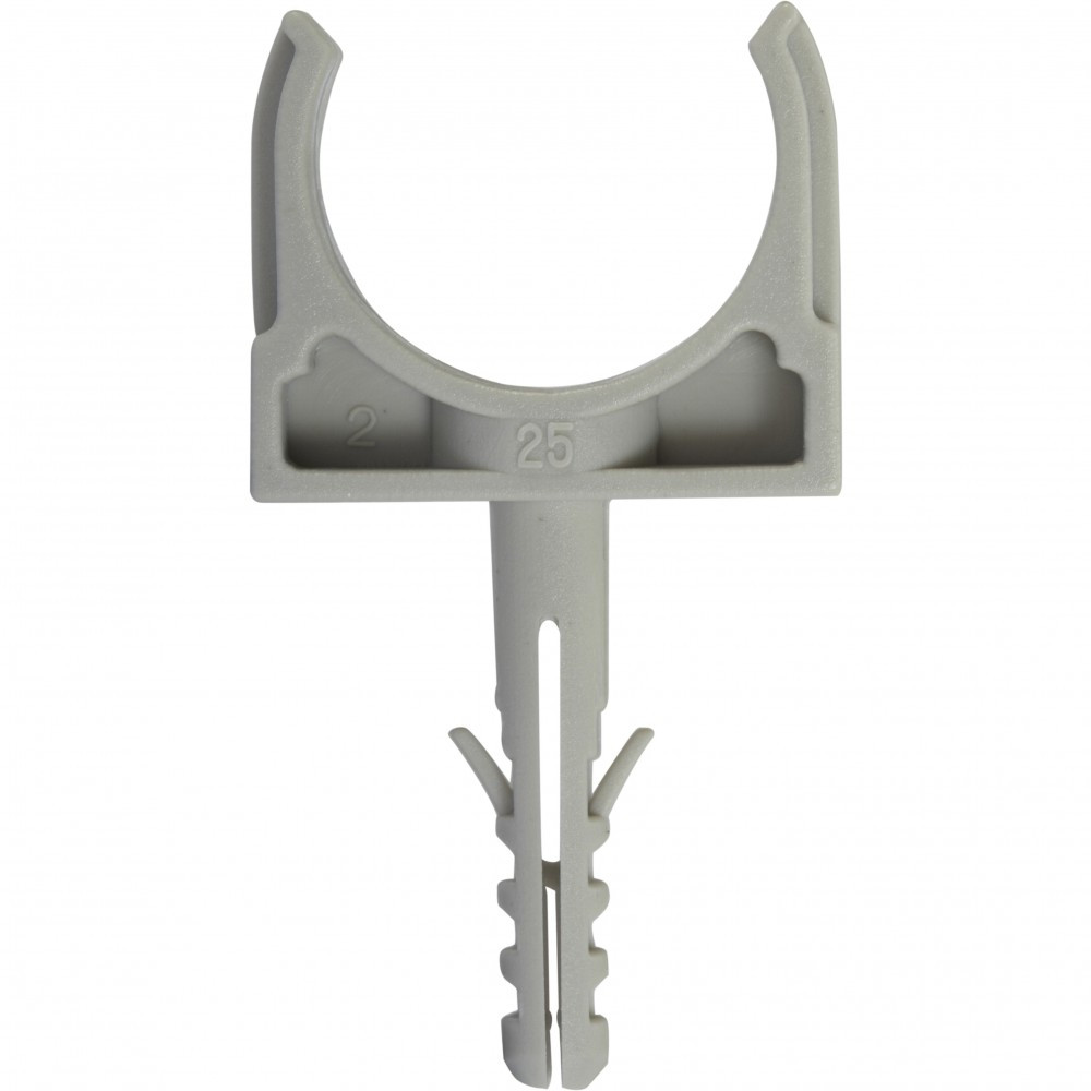 Lot de 10 clips et chevilles, Diam.25, L.65 mm