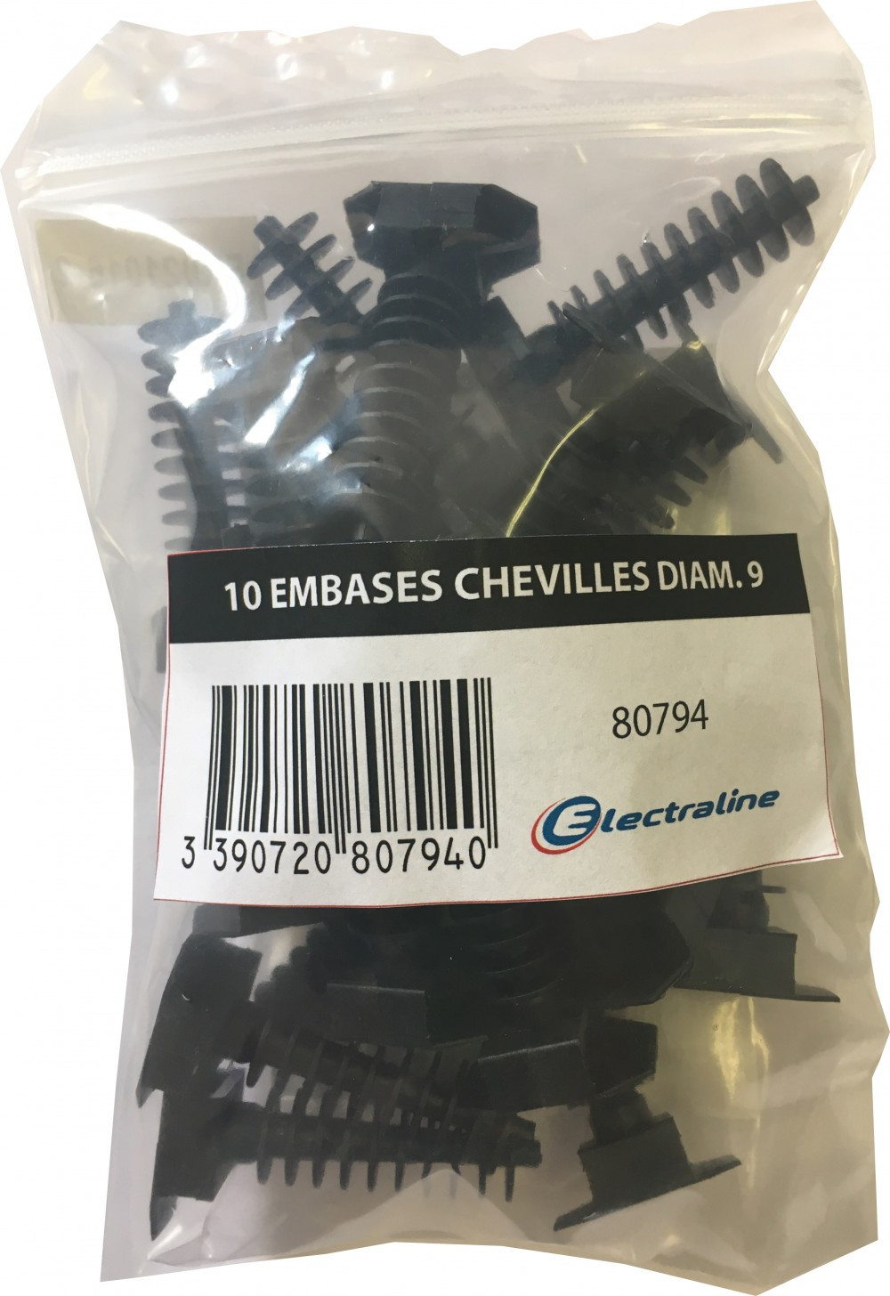 Lot de 10 embases pour cheville .9 mm - vue 2