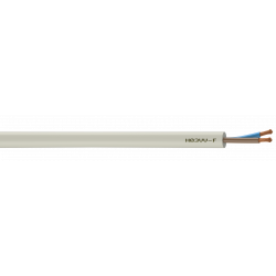 Câble électrique 2 X 0.75 mm² h03vvf L.10 m, blanc de marque Centrale Brico, référence: B6367200