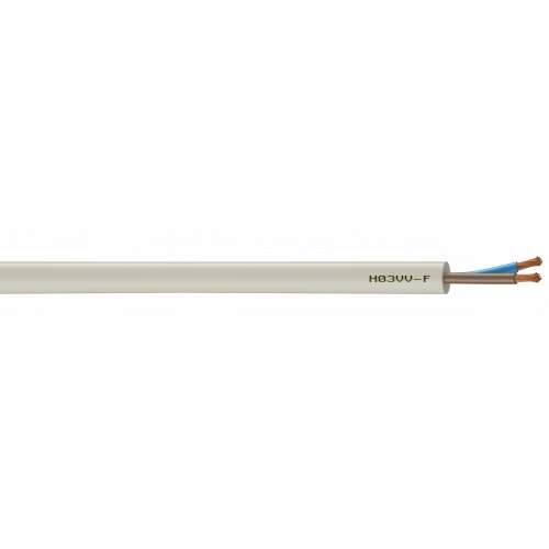 Câble électrique 2 X 0.75 mm² h03vvf L.10 m, blanc - Centrale Brico