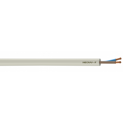 Câble électrique 2 X 0.75 mm² h03vvf L.5 m, blanc - Centrale Brico