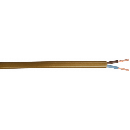 Câble électrique 2 X 0.75 mm² h03vvh2-f L.10 m, or - Centrale Brico