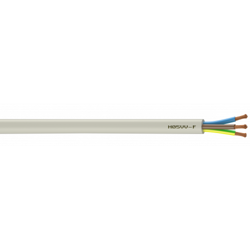 Câble électrique 3 G 1.5 mm² ho5vvf L.15 m, blanc - Centrale Brico