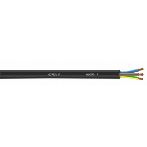 Câble électrique 3 G 1.5 mm² ho7rnf L.5 m, noir. - Centrale Brico