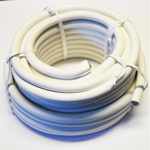 Câble électrique 3 G 2.5 mm² ho5vvf L.25 m, blanc - Centrale Brico