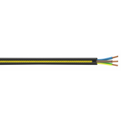 Câble électrique 3 G 2.5 mm² u1000r2v L.3 m, noir de marque Centrale Brico, référence: B6370700