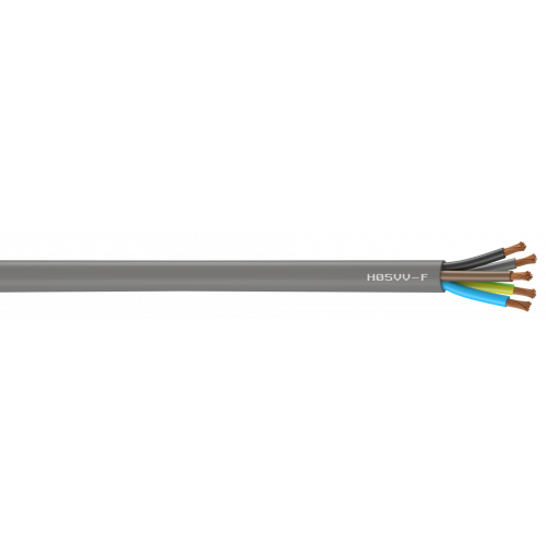 Centrale Brico Câble électrique 5 G 2.5 mm² ho5vvf L.10 m, gris