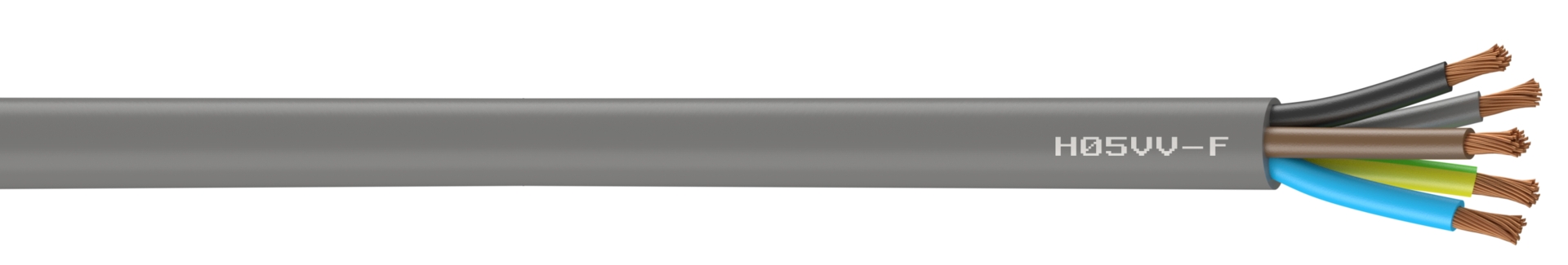 Câble électrique 5 G 2.5 mm² ho5vvf .10