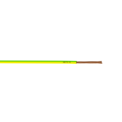 Fil électrique 1.5 mm² h07vu L.5 m, vert / jaune de marque Centrale Brico, référence: B6372200