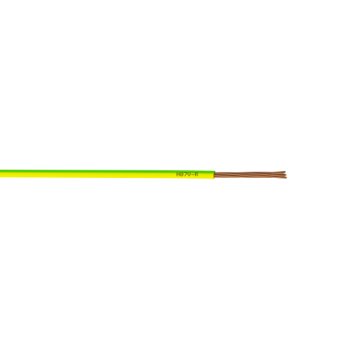 Fil électrique 1.5 mm² h07vu L.5 m, vert / jaune - Centrale Brico