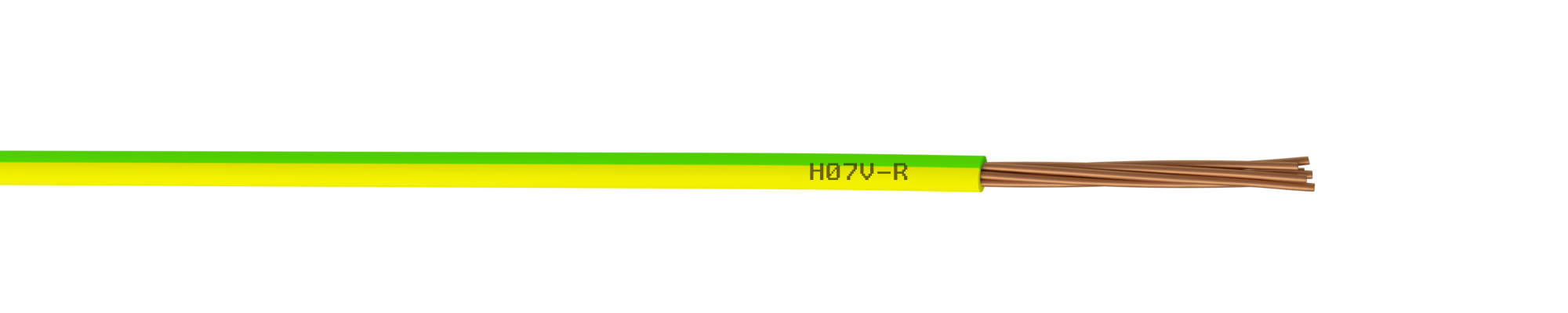 Fil électrique 1.5 mm² h07vu .5 / jaune