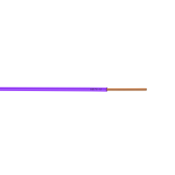 Fil électrique 1.5 mm² h07vu, en couronne de 100M violet de marque Centrale Brico, référence: B6372600