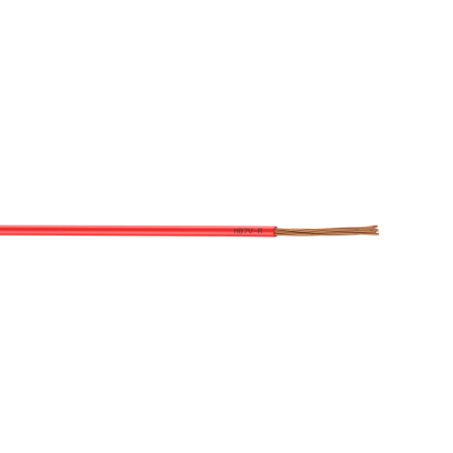 Fil électrique 1.5 mm² h07vu, en couronne de 5M rouge - Centrale Brico