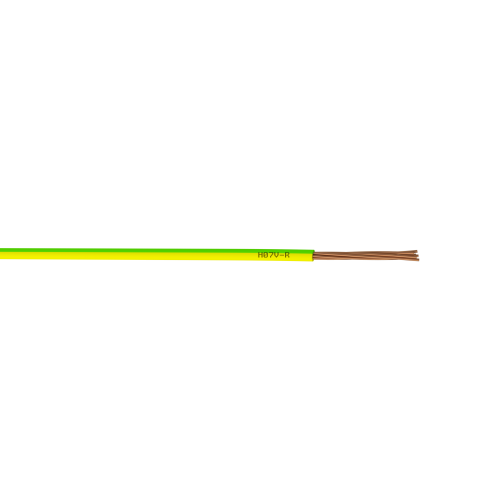 Fil électrique 2.5 mm² h07vu L.10 m, vert / jaune - Centrale Brico