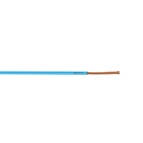 Fil électrique 2.5 mm² h07vu, en couronne de 25M bleu - Centrale Brico