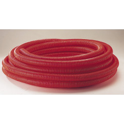 Gaine pour réseaux enterrés JANOFLEX rouge, Diam.63 mm, L.25 m de marque JANOFLEX, référence: B6376300