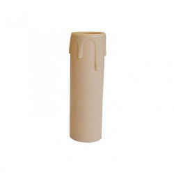 Bougie E14 TIBELEC, plastique, beige de marque Centrale Brico, référence: B6379200