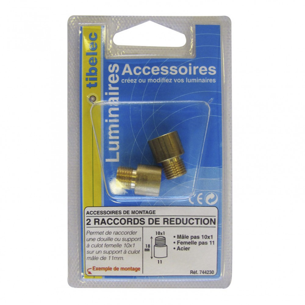 Lot De 2 Raccords Laiton Pour Mobylette, Vélomoteur, Solex - Pour Pièces (ancien Stock)