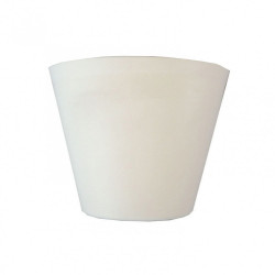 Pavillon conique TIBELEC, plastique, blanc de marque Centrale Brico, référence: B6380900