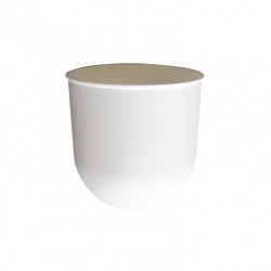 Pavillon cylindrique TIBELEC, plastique, blanc de marque Centrale Brico, référence: B6381000