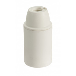 Douille électrique e14 à vis thermoplastique blanc de marque Centrale Brico, référence: B6385200