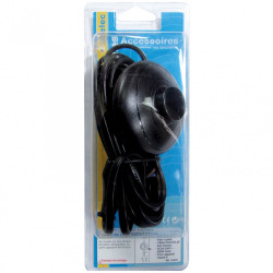 Cordon et interrupteur TIBELEC, plastique, noir 500 W - TIBELEC