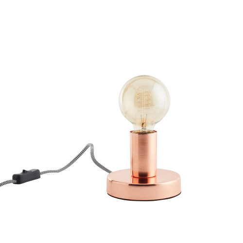Lampe chic métal cuivre, SAMPA HELIOS Lina - Centrale Brico