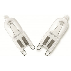 Lot de 2 ampoules bulbes halogènes 33W  460Lm équiv. 40W G9 2700K OSRAM de marque OSRAM, référence: B6390700