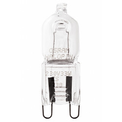 Lot de 2 ampoules bulbes halogènes 48W  740Lm équiv. 60W G9 2700K OSRAM de marque Centrale Brico, référence: B6390800