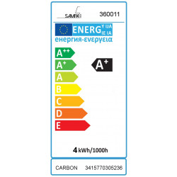 Ampoule décorative led ambré ovale E27 200 Lm 35 W blanc chaud, SAMPA HELIOS - Centrale Brico