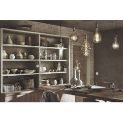 Ampoule décorative led ambré ovale E27 200 Lm 35 W blanc chaud, SAMPA HELIOS - Centrale Brico