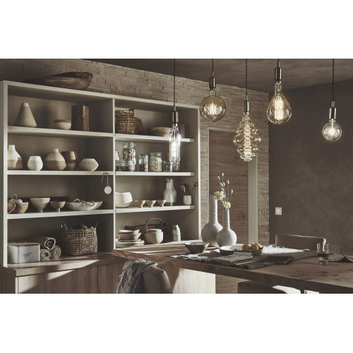 Ampoule décorative led ambré ovale E27 200 Lm 35 W blanc chaud, SAMPA HELIOS - Centrale Brico