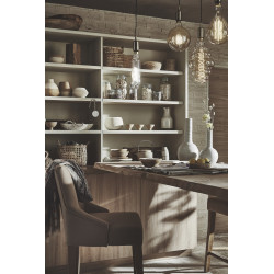 Ampoule décorative led ambré ovale E27 200 Lm 35 W blanc chaud, SAMPA HELIOS - Centrale Brico