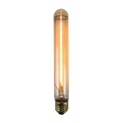 Ampoule décorative led ambré tube E27 560 Lm 45 W blanc très chaud, SAMPA HELI - Centrale Brico