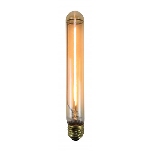 Ampoule décorative led ambré tube E27 560 Lm  45 W blanc très chaud, SAMPA HELI - Centrale Brico