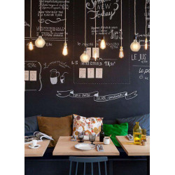 Ampoule décorative led ambré déformé E27 9.5cm 270Lm 35W blanc chaud SAMPA - Centrale Brico