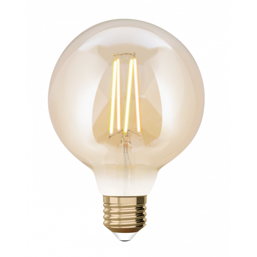 Ampoule intelligente led à filament ambré Globe 95 mm E27 806 Lm  60 W variatio - Centrale Brico