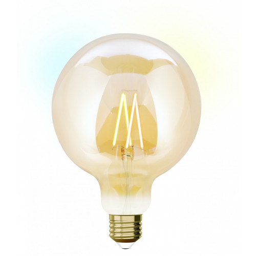 Ampoule led à filament ambré Globe 125 mm E27 806Lm  60W blancs variables, JEDI - Centrale Brico