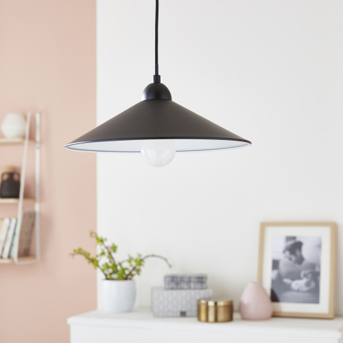 Suspension, essentiel métal Braga 1 lumière(s) D.32.0 cm - Centrale Brico