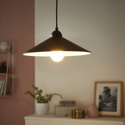 Suspension, essentiel métal Braga 1 lumière(s) D.32.0 cm - Centrale Brico
