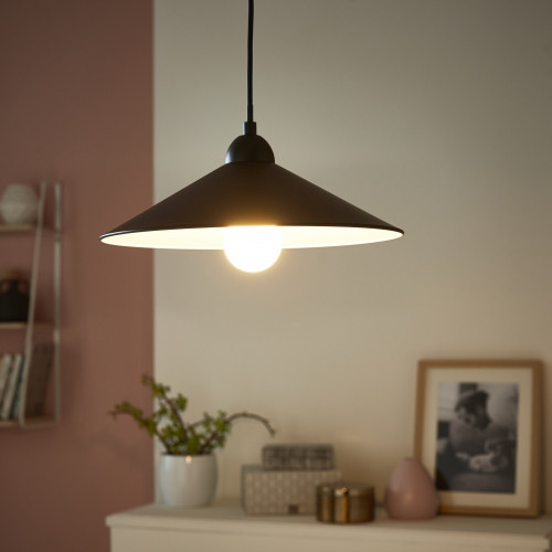 Suspension, essentiel métal Braga 1 lumière(s) D.32.0 cm - Centrale Brico