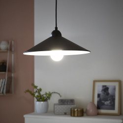 Suspension, essentiel métal Braga 1 lumière(s) D.32.0 cm - Centrale Brico