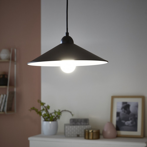Suspension, essentiel métal Braga 1 lumière(s) D.32.0 cm - Centrale Brico