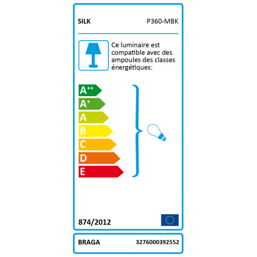 Suspension, essentiel métal Braga 1 lumière(s) D.32.0 cm - Centrale Brico