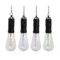 Suspension solaire ampoule filaire 4 couleurs LUMINEO - LUMINEO