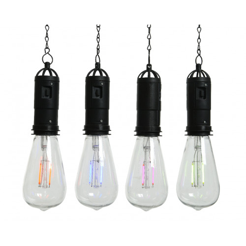 Suspension solaire ampoule filaire 4 couleurs LUMINEO - LUMINEO