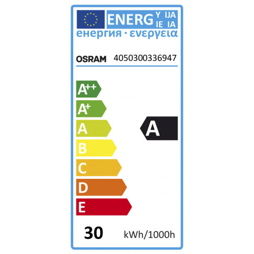 Tube fluorescent droit T8 opaque 2400 Lm  30 W blanc, OSRAM - OSRAM