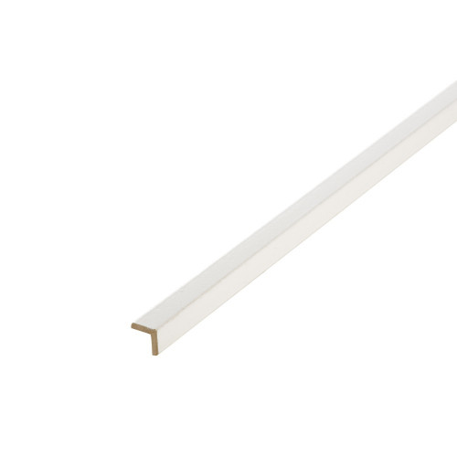 Baguette d'angle médium (MDF) arrondie blanc, 23 x 23 mm, L. 2.44 m - Centrale Brico