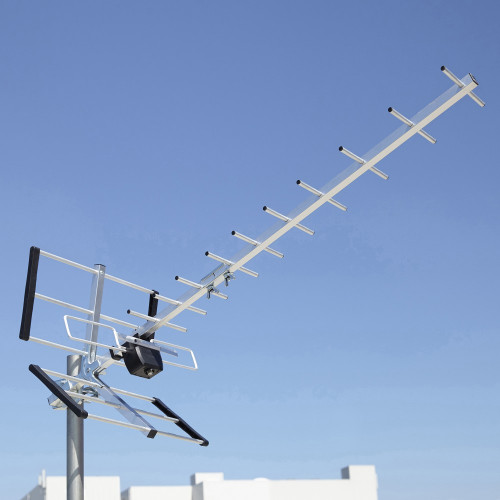 Antenne TV extérieure tnt-hd 12 dB - Centrale Brico